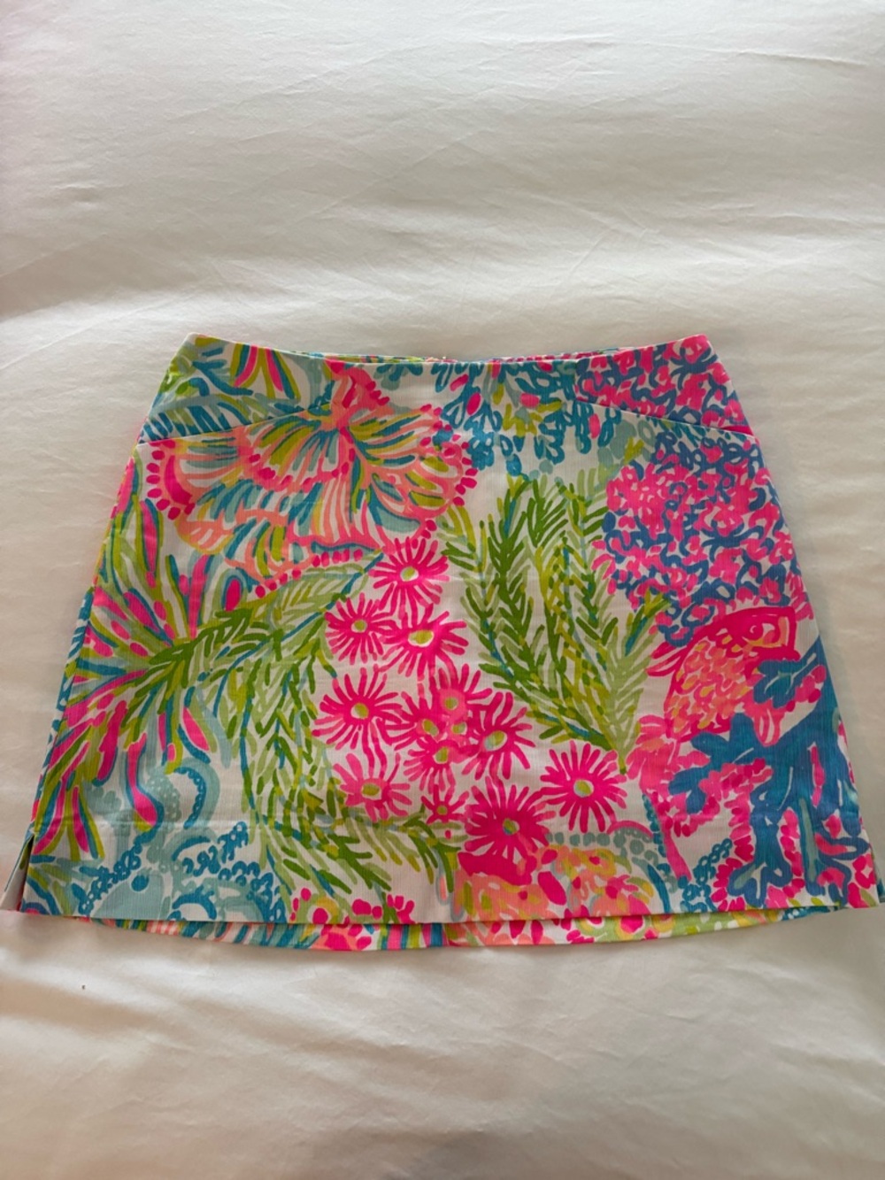Lilly Pulitzer Bright Tropical Floral Mini Skirt - Pink, Blue & Green